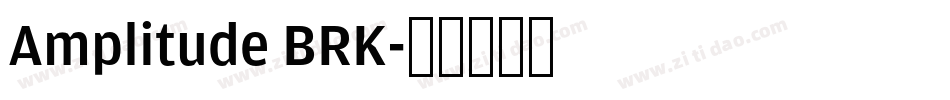 Amplitude BRK字体转换